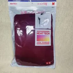 新品　UNIQLO ユニクロ　ヒートテック　クルーネックT 九分袖　レッド