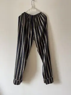 vintage パジャマパンツ　blackストライプのサムネイル