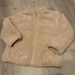 ユニクロ　100 ベビーピンク　UNIQLO フリースジャケット