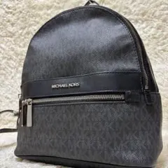希少　マイケルコース　PVC リュック　ブラック　レザー　ケンリー　MK 大容量