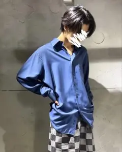 pierre cardin ピエールカルダン レーヨン 長袖シャツ ドレープ Mのサムネイル
