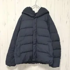 Y522 ロペピクニック　ダウンジャケット　フードあり　ネイビー　Ｍ　アウター