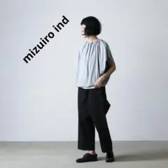 mizuiro ind ミズイロインド　ギャザーネックサイドタックプルオーバー