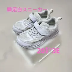 瞬足白スニーカー　20㌢3E