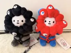 きっこうちゃん ミャクミャク ぬいぐるみ 黒 S M L ボールチェーン 3体