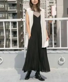 KBF 2WAYプリーツキャミワンピース