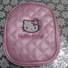 Hello Kitty キルティングポーチ ピンク　レトロ　タバコケース　小銭入