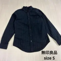 無印良品 長袖シャツ チェック柄 ボタンダウン