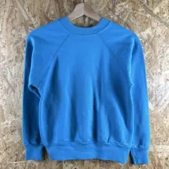 長袖 トレーナー メンズ Sサイズ 古着 平成 y2k 激安 ファッション 水色