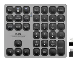 Ewinテンキー Bluetooth ワイヤレス 日本語対応 数字キーボード