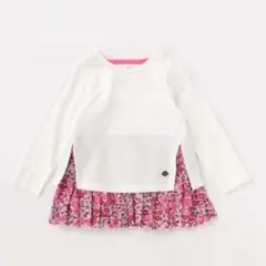 ケイト・スペード　kate spade 長袖カットソー 花柄裾プリーツ