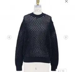 美品★即完売★ドゥロワーdrawerアイレットロングスリーブニット