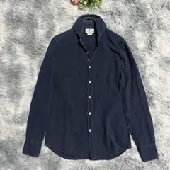 ジャンネット リネンカッタウェイシャツ ストライプ 麻100% ベージュ