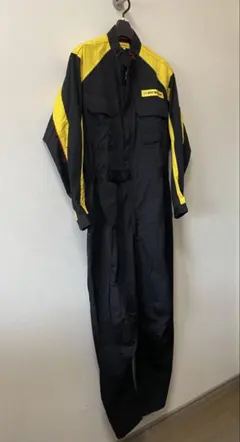 DUNLOP T-3 オーバーオール LLサイズ 黒/黄