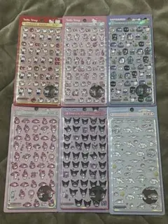 国内正規品サンスター文具 サンリオ ボンボンドロップシール ミニ 6種セット