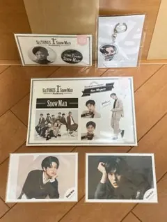 Snow Man 目黒蓮 すのチル アクリルキーホルダー他4点セット!