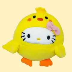 韓国　サンリオ　公式商品　ハローキティ　ひよこ　ぬいぐるみキーホルダー　匿名配送