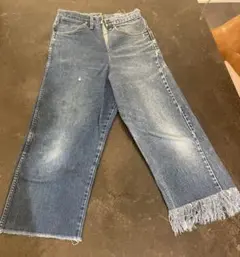 77circa フリンジ付きデニムパンツのサムネイル