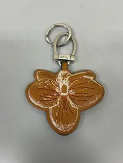 LONGCHAMP バタフライ 蝶 モチーフ キーリング チャーム レザー