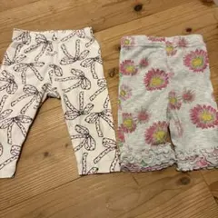 babyGap リボン柄と花柄パンツ 3-6ヶ月 60-70cm