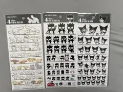 サンリオ 4サイズステッカー 3種セット シナモロール バッドばつ丸 クロミのサムネイル