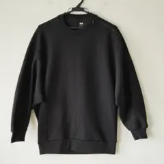 ユニクロ ドライスウェットクルーネックシャツ 黒 Sサイズ