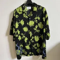 【美品】SeeSew シーソー　半袖シャツ　アロハシャツ　Mサイズ グリーン