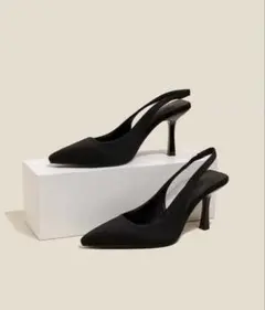 shein ポインテッドトゥパンプス　ミュールサンダル