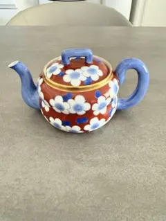 深川製磁 急須 有田焼 花柄 茶器 金彩 茶道具