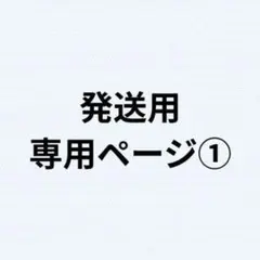 発送用専用ページ①