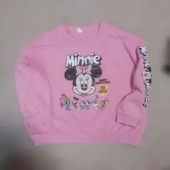 しまむら　Litte　リトシー　ミニー　トレーナー　130cm　ピンク