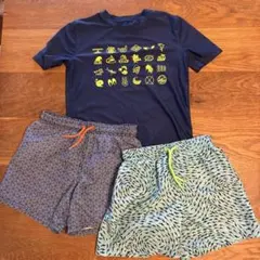 水着とラッシュガードの3点セット