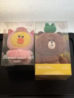 LINEフレンズ ライン ピギーサリー 単体ぬいぐるみ 美品