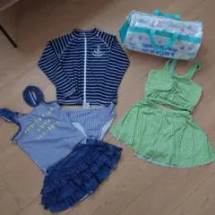 ビーチバック　ラッシュガード　140センチ150センチ　女の子用　水着セット
