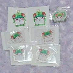 かぶるくん とっとこハム太郎 アクスタ ラバーキーホルダー コードホルダー 7点