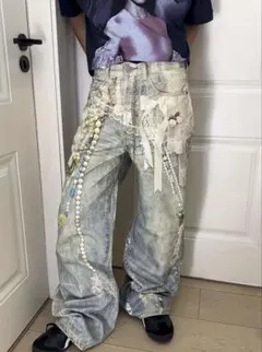 DND4DES Y2K Cartoon Pendants Print Pants - メルカリ