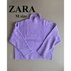 ZARA ザラ　ラベンダータートルネックセーター ニット