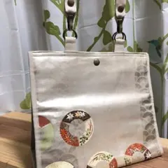 カートにおすすめ♪吊り下げタイプ　名古屋帯リメイクバッグ