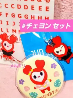 twice チェヨン チャーム ネーム 缶バッジ セット