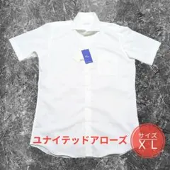 【新品タグ付 XL】ユナイテッドアローズ A+ COOL 半袖シャツ 白のサムネイル