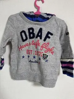 DOUBLE.B パーカー グレー