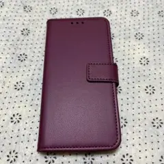 iPhone15手帳型スマホケース(バーガンディ)
