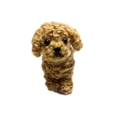 トイプードル　羊毛フェルト　ストラップ　犬