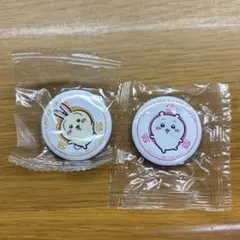 ちいかわ くら寿司 コラボ 缶バッジ 2個セット ちいかわ&うさぎ