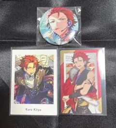 あんスタ 紅月 鬼龍紅郎 缶バッジ トレカ セット