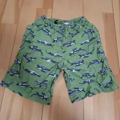 BREEZE モササウルスプリント 緑色 ハーフパンツ 130サイズ