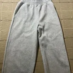 ユニクロ スウェットワイドパンツ　S　03グレー