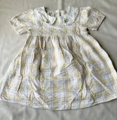 【訳あり】tete a tete 花刺繍ワンピース　120