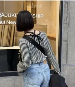 sum1 style ボーダテレコカットソー　イアパピヨネのサムネイル