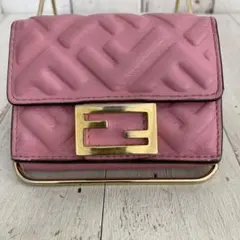 FENDI SELLERIA ナノバゲット チャーム バッグチャーム ピンク - メルカリ